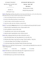 Tải Đáp án đề thi thử THPT Quốc gia môn Địa lý năm 2019 trường THPT Nguyễn Viết Xuân - Vĩnh Phúc lần 4 - Đề minh họa Địa lý 2019