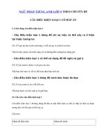 Tải Câu điều kiện loại 1 Cấu trúc & Bài tập - Bài tập câu điều kiện loại 1 lớp 9 có đáp án