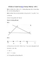 Tải Đề kiểm tra 15 phút môn Toán Chương 1 Hình học lớp 6 - Đề 2 - Đề kiểm tra 15 phút môn Toán lớp 6