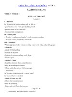 Tải Giáo án Tiếng Anh lớp 2 Tuần 3 sách Macmillan - Giáo án môn tiếng Anh lớp 2 theo tuần