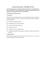 Tải Tự học Excel căn bản - Giới thiệu về Excel - Giới thiệu về Excel cơ bản nhất