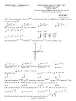 Tải Đề kiểm tra năng lực giáo viên môn Toán trường THPT Yên Phong 1, Bắc Ninh năm học 2018 - 2019 - Đề thi đánh giá năng lực giáo viên THPT môn Toán