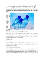 Tải Cách phân biệt nước suối, nước khoáng và nước tinh khiết - Mẹo phân biệt nước suối, nước khoáng, nước tinh khiết cực hay