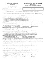 Tải Đề thi thử THPT Quốc gia môn Vật lý năm 2016 tỉnh Bình Thuận - Đề thi thử Đại học môn Lý có đáp án