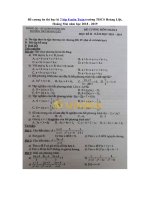 Tải Đề cương ôn thi học kì 2 lớp 8 môn Toán trường THCS Hoàng Liệt, Hoàng Mai năm học 2018 - 2019 - Tài liệu ôn thi môn Toán lớp 8