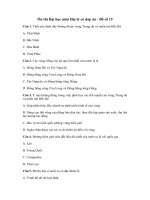 Tải Ôn thi Đại học môn Địa lý có đáp án - Đề số 15 - Để học tốt môn Địa lý lớp 12