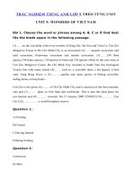 Tải Trắc nghiệm Writing tiếng Anh lớp 9 Unit 5 Wonders Of Viet Nam - Bài tập Tiếng Anh 9 mới theo từng Unit có đáp án