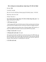 Tải Mã và thông tin trường Đại học Ngân hàng TP. Hồ Chí Minh - Những điều cần biết về tuyển sinh Đại học