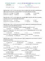 Tải Đề thi thử THPT Quốc gia môn tiếng Anh năm 2018 sở GD&ĐT Vĩnh Phúc (lần 2) - Đề ôn thi Đại học môn tiếng Anh