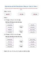 Tải Phiếu bài tập cuối tuần Tiếng Việt 1 nâng cao Tuần 13 Phiếu 1 - Đề kiểm tra Tiếng Việt cuối tuần lớp 1 Sách Kết nối tri thức với cuộc sống