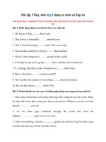 Tải Bài tập tiếng Anh lớp 8 dạng so sánh có đáp án - Bài tập tiếng Anh lớp 8 có đáp án