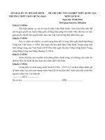 2016 trường THPT Trần Hưng Đạo, TP. Hồ Chí Minh - Đề thi thử đại học môn Sử có đáp án