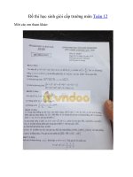 Tải Đề thi chọn học sinh giỏi Toán 12 năm học 2019-2020 Sở GD&ĐT Hà Nội - Đề thi học sinh giỏi lớp 12 môn Toán