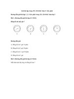 Tải Giải bài tập trang 125, 126 SGK Toán 2: Giờ, phút - Giải bài tập Toán lớp 2