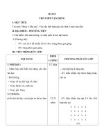 Tải Giáo án Thể dục lớp 1 - Bài 18 - Trò chơi vận động