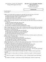 Tải Đáp án đề thi thử THPT Quốc gia môn Lịch sử năm 2019 trường THPT Nguyễn Viết Xuân - Vĩnh Phúc lần 4 - Đề minh họa Lịch sử 2019