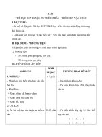 Tải Giáo án Thể dục lớp 1 - Bài 14 - Thể dục rèn luyện tư thế cơ bản - Trò chơi vận động