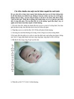 Tải Các tiêu chuẩn của một em bé khỏe mạnh lúc mới sinh - Dấu hiệu trẻ sơ sinh khỏe mạnh