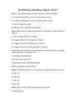 Tải Ôn thi Đại học môn Địa lý có đáp án - Đề số 1 - Để học tốt môn Địa lý lớp 12