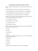 Tải Ôn thi Đại học môn Địa lý có đáp án - Đề số 9 - Để học tốt môn Địa lý lớp 12