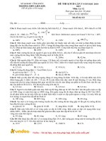 Tải Đề thi thử THPT Quốc gia môn Vật lý năm 2019 trường THPT Liễn Sơn - Vĩnh Phúc lần 3 - Đề minh họa Vật lý 2019 có đáp án