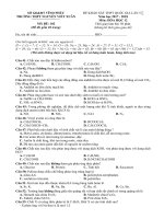 Tải Đề thi thử THPT quốc gia môn Hóa học năm 2018 trường THPT Nguyễn Viết Xuân - Vĩnh Phúc (Lần 5) - Thi thử THPT quốc gia môn Hóa học có đáp án