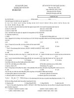 Tải Đề thi thử THPT Quốc gia năm 2016 môn Hóa học trường THPT Ngô Sĩ Liên, Bắc Giang (Lần 3) - Đề thi thử đại học năm 2016 môn Hóa có đáp án