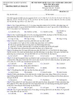 Tải Đề thi thử THPT Quốc gia môn Hóa học năm 2019 trường THPT Lý Thái Tổ - Bắc Ninh lần 1 - Đề thi thử THPT QG môn Hóa học có đáp án