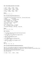 Tải Bài tập trắc nghiệm Tiếng Anh lớp 6 Unit 14: Making Plan (Test 1) có đáp án - Ôn tập Tiếng Anh lớp 6