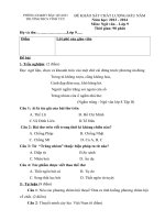 Tải Đề thi khảo sát chất lượng đầu năm lớp 9 môn Ngữ văn năm 2013 - 2014 trường THCS Vĩnh Tuy, Hà Giang - Đề kiểm tra đầu năm môn Văn lớp 9 có đáp án