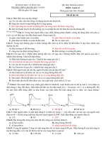 Tải Đề thi thử THPT quốc gia môn Vật lý năm 2018 trường THPT chuyên Bắc Giang (Lần 3) - Thi thử THPT quốc gia môn Vật lý có đáp án
