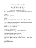 Tải Đề thi thử THPT Quốc gia năm 2017 môn Giáo dục công dân trường THPT Cù Huy Cận, Hà Tĩnh - Đề thi thử THPT Quốc gia năm 2017 môn Giáo dục công dân có đáp án