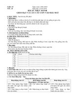 Tải Giáo án Công nghệ 7 bài 25: Thực hành: Gieo hạt và cấy cây con vào bầu đất - Giáo án điện tử Công nghệ 7