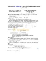 Tải Đề thi thử vào lớp 10 môn Toán Trường THCS Tam Khương, Đống Đa năm học 2020 - 2021 - Đề tuyển sinh vào lớp 10 môn Toán