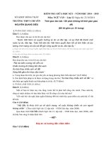 Tải Đề thi giữa học kì 1 môn Ngữ văn lớp 12 trường THPT Chuyên Nguyễn Quang Diêu, Đồng Tháp năm học 2014 - 2015 - Đề kiểm tra giữa kỳ I môn Ngữ văn lớp 12 có đáp án