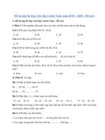 Tải Đề ôn tập hè lớp 1 lên lớp 2 môn Toán năm 2019 - 2020 - Đề số 4 - Bài tập ôn hè lớp 1 môn Toán