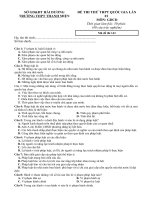 Tải Đề thi thử THPT Quốc gia năm 2017 môn Giáo dục công dân trường THPT Thanh Miện, Hải Dương (Lần 1) - Đề thi thử trắc nghiệm môn GDCD có đáp án