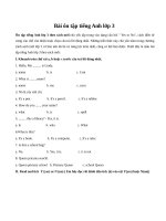 BÀI tập ôn TIẾNG ANH 3 THEO SÁCH 