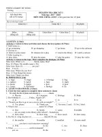 Tải Đề thi học kì 1 lớp 7 môn tiếng Anh Phòng GD&ĐT Bù Đăng, Bình Phước năm học 2017-2018 có đáp án - Đề kiểm tra học kì 1 lớp 7 môn tiếng Anh