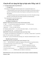 Tải Chuyên đề các dạng bài tập tự luận môn Tiếng Anh 12 - Tài liệu ôn tập Tiếng Anh lớp 12