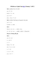 Tải Đề kiểm tra 15 phút môn Toán Chương 2 lớp 6 - Đề 2 - Đề kiểm tra 15 phút môn Toán lớp 6