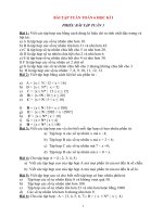 PHIẾU BÀI TẬP TUẦN TOAN 6 HỌC KÌ 1