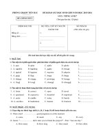 Tải Đề khảo sát học sinh giỏi môn Tiếng Anh lớp 7 Phòng GD-ĐT Tiền Hải, Thái Bình năm học 2015 - 2016 - Đề thi học sinh giỏi môn Tiếng Anh lớp 7 năm 2016