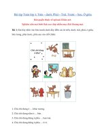 Tải Bài tập Toán lớp 1: Trên - dưới. Phải - trái. Trước - sau. Ở giữa - Bài tập ôn tập Toán lớp 1 bộ sách Cánh Diều