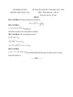 Tải Đề thi giữa học kì 1 môn Toán (đại số) lớp 10 trường THPT Ngọc Tảo, Hà Nội năm học 2015 - 2016 - Đề kiểm tra giữa học kì 1 môn Toán đại số lớp 10 có đáp án