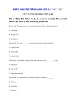 Tải Trắc nghiệm Ngữ pháp tiếng Anh lớp 11 Unit 1 The Generation Gap - Bài tập Unit 1 lớp 11 The Generation Gap có đáp án