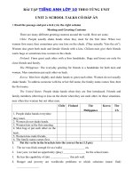 Tải Bài tập Tiếng Anh lớp 10 Unit 2: School Talks có đáp án - Bài tập Unit 2 lớp 10 School Talks hệ 7 năm