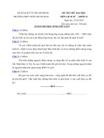 Tải Đề thi thử THPT Quốc gia năm 2016 môn Lịch sử trường THPT Trần Hưng Đạo, TP. Hồ Chí Minh (Lần 1) - Đề thi thử đại học 2016 môn Sử có đáp án