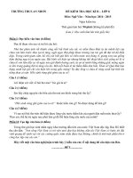 Tải Đề kiểm tra học kì 2 môn Ngữ Văn lớp 8 năm 2015 trường THCS An Nhơn, TP Hồ Chí Minh - Đề thi học kì 2 môn Văn lớp 8 có đáp án