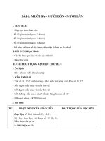 Tải Giáo án Toán 1 bài Mười ba, mười bốn, mười lăm - Giáo án điện tử Toán 1